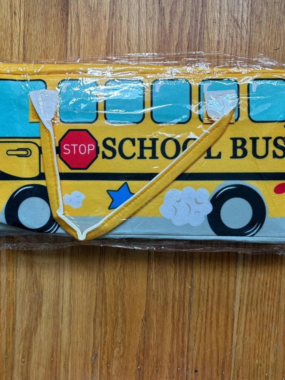 NWT Berteau & Co School Bus Pencil Pouch Organizer Teacher Gift